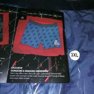 3XL Tiamat D&D Dungeons & Dragons Underwear Boxers